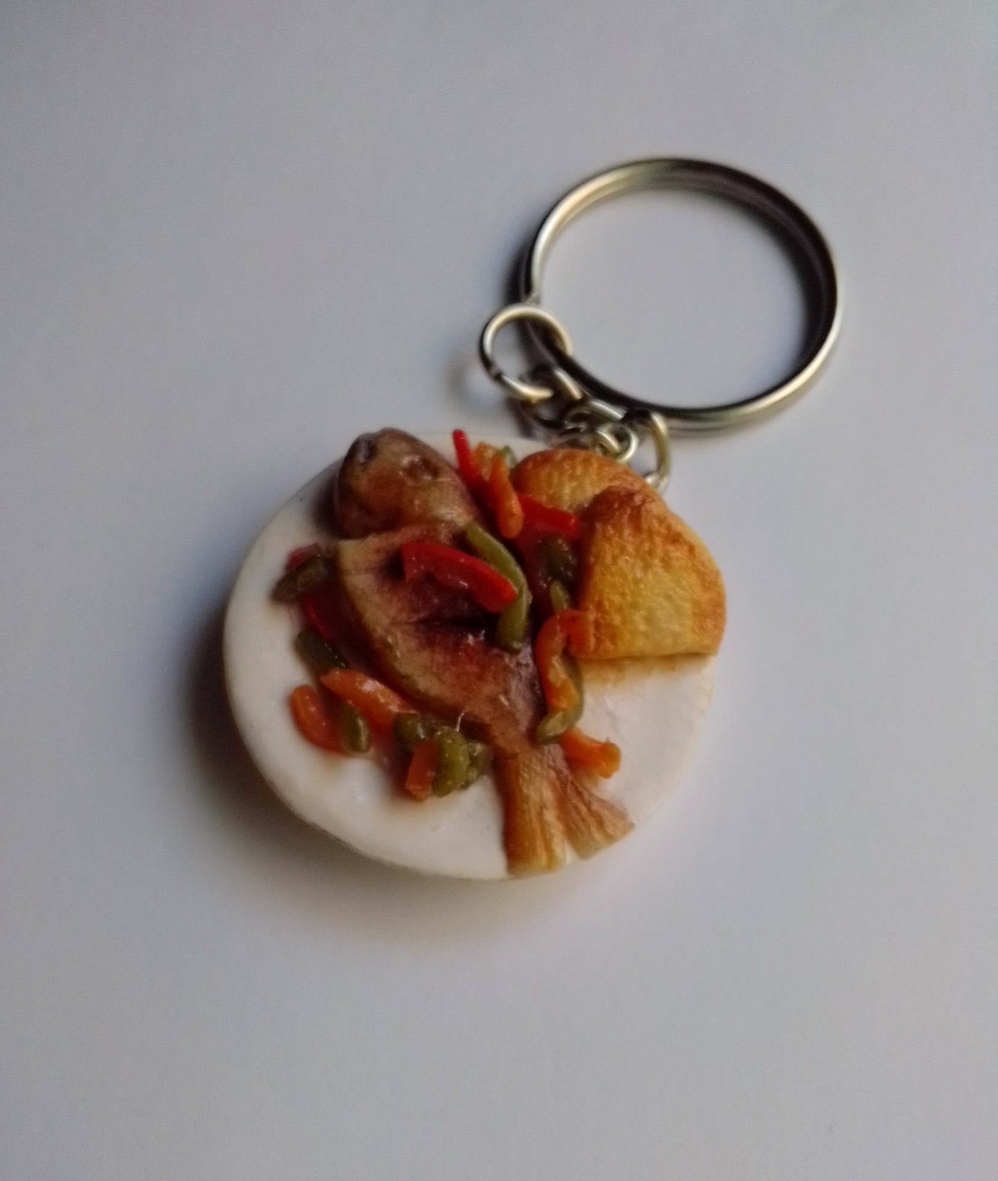 Jamaican Food Keychain