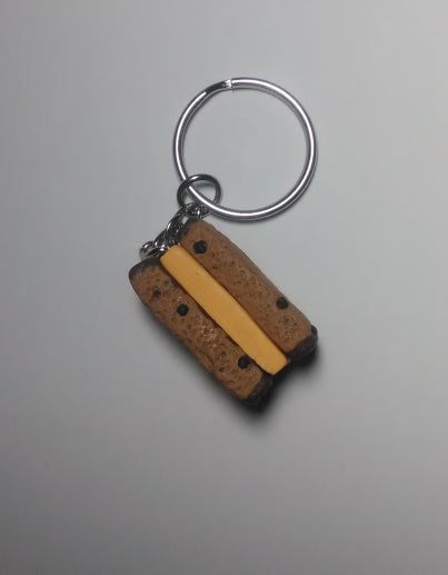 Bun & Cheese Keychain