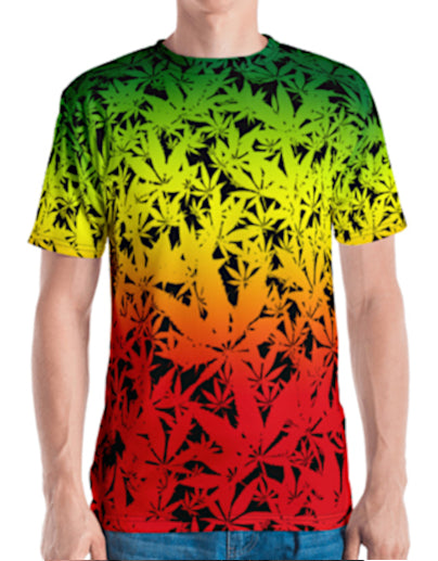 Jamaican Ganja Print Men's T-shirt