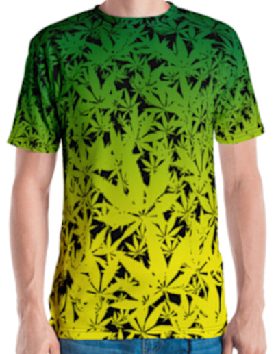 Jamaican Ganja Print Men's T-shirt