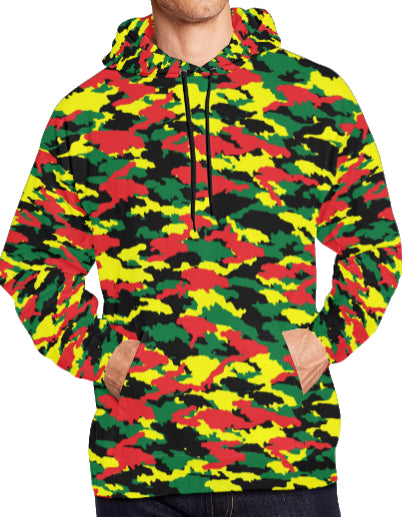 Jamaican Camouflage Pullover Hoodie