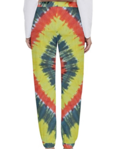 Tye & Dye Sweatpants in Rasta Colours