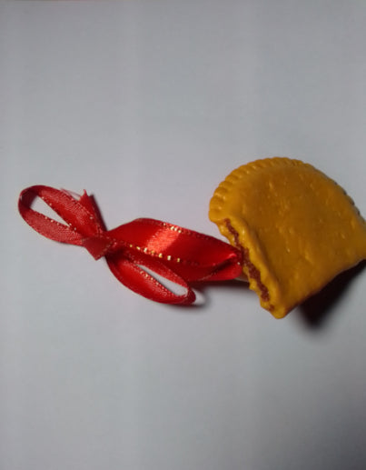Jamaican Beef Patty Christmas Ornament