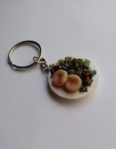 Jamaican Food Keychain