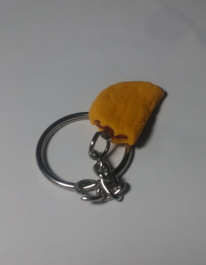 Jamaican Beef Patty Keychain