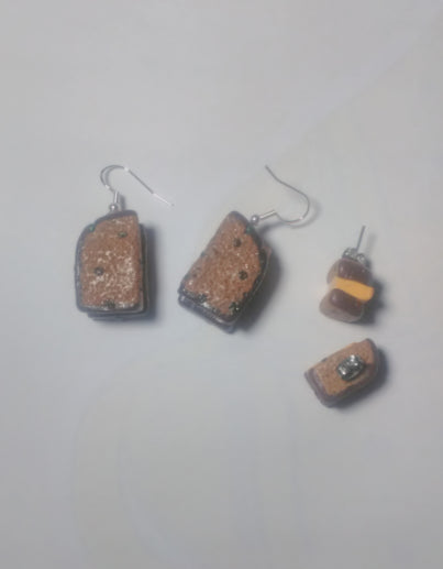 Jamaican Bun & Cheese Earrings