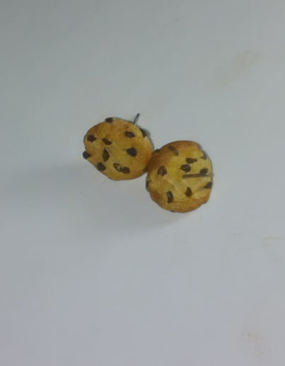 Chocolate Chip Cookie Earrings