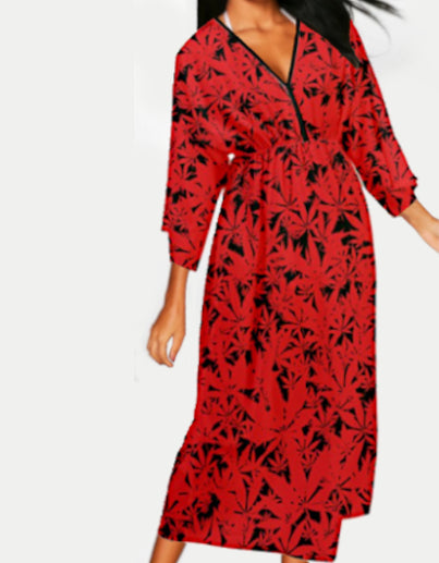 Ganja Print Dress