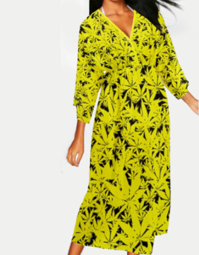Ganja Print Dress