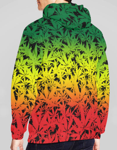 Ganja Print Pullover Hoodie