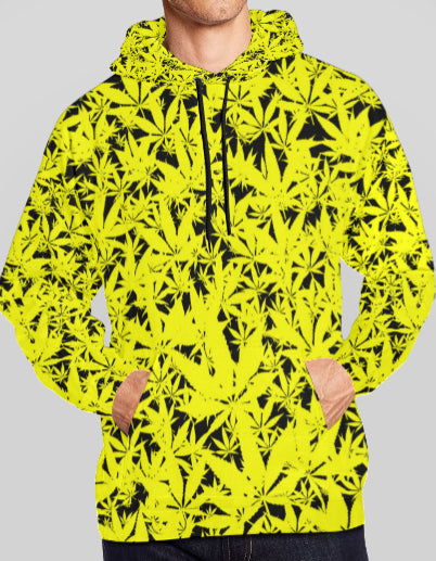 Ganja Print Pullover Hoodie