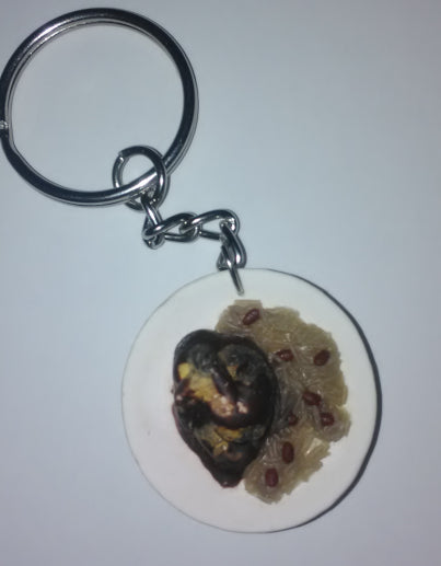 Jamaican Food Keychain