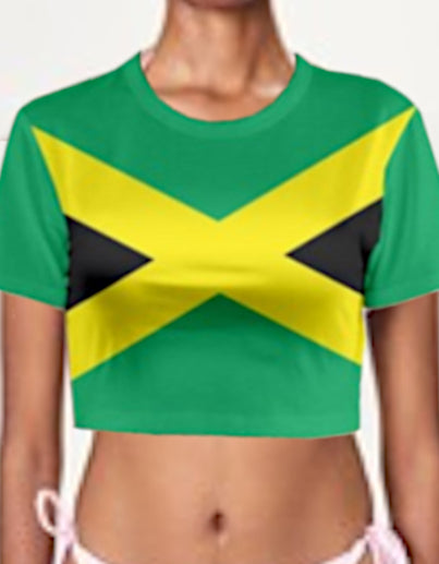 Jamaican Flag Crop Top