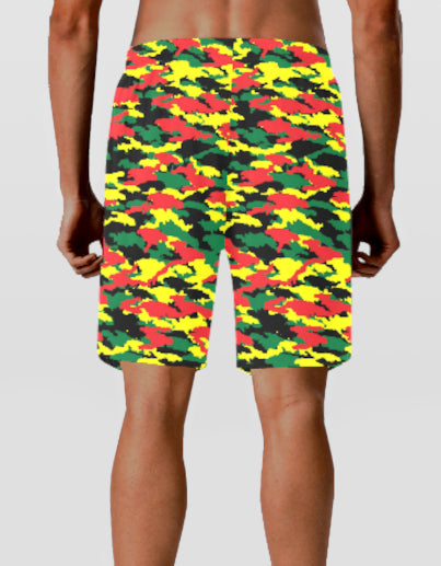 Jamaican Camouflage Swim Shorts