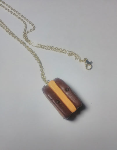 Jamaican Bun & Cheese Necklace