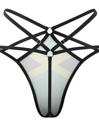 Jamaican Ting Mesh Thong
