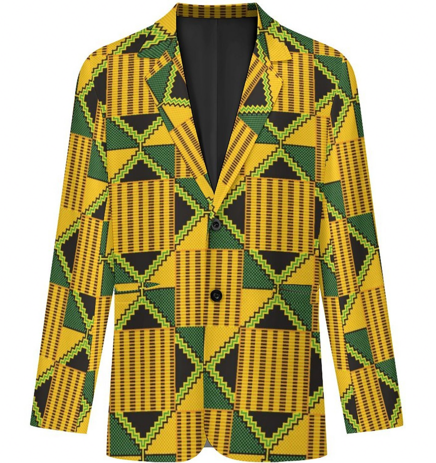 Kente Print Blazer