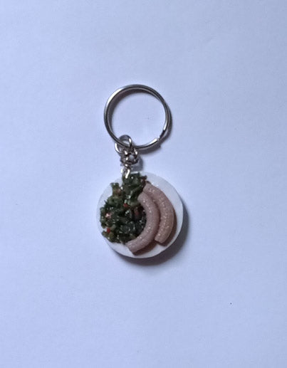 Jamaican Food Keychain