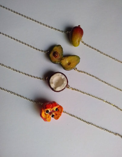 Jamaican Fruit Charm Bracelet