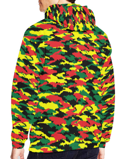 Jamaican Camouflage Pullover Hoodie