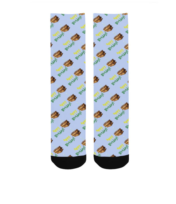 Jamaican Bun & Cheese Appy Birtday Socks