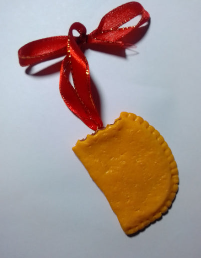 Jamaican Beef Patty Christmas Ornament